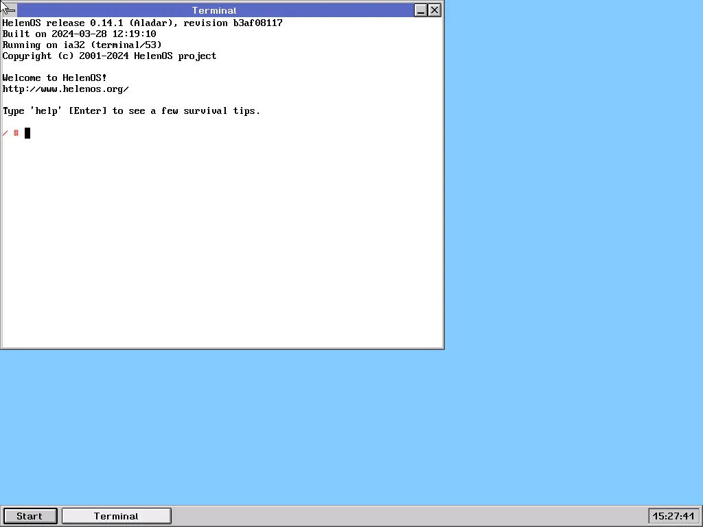 HelenOS screenshot