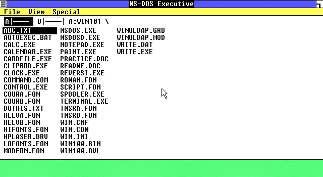 Windows 1.01 screenshot