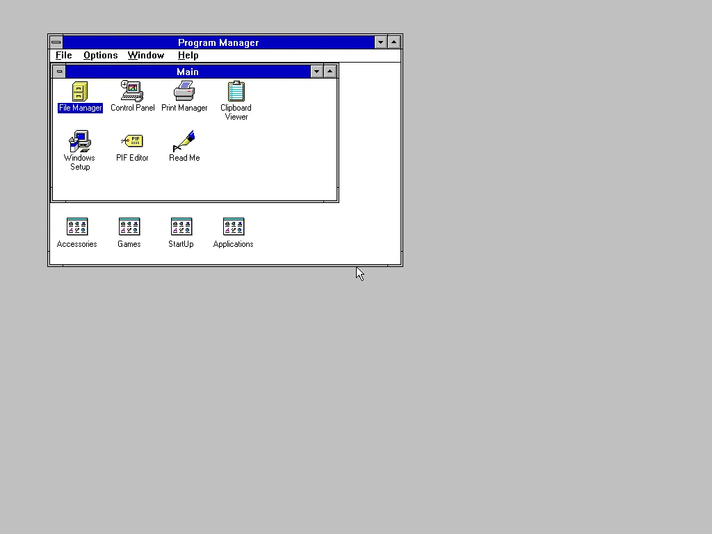 Windows 3.1 screenshot
